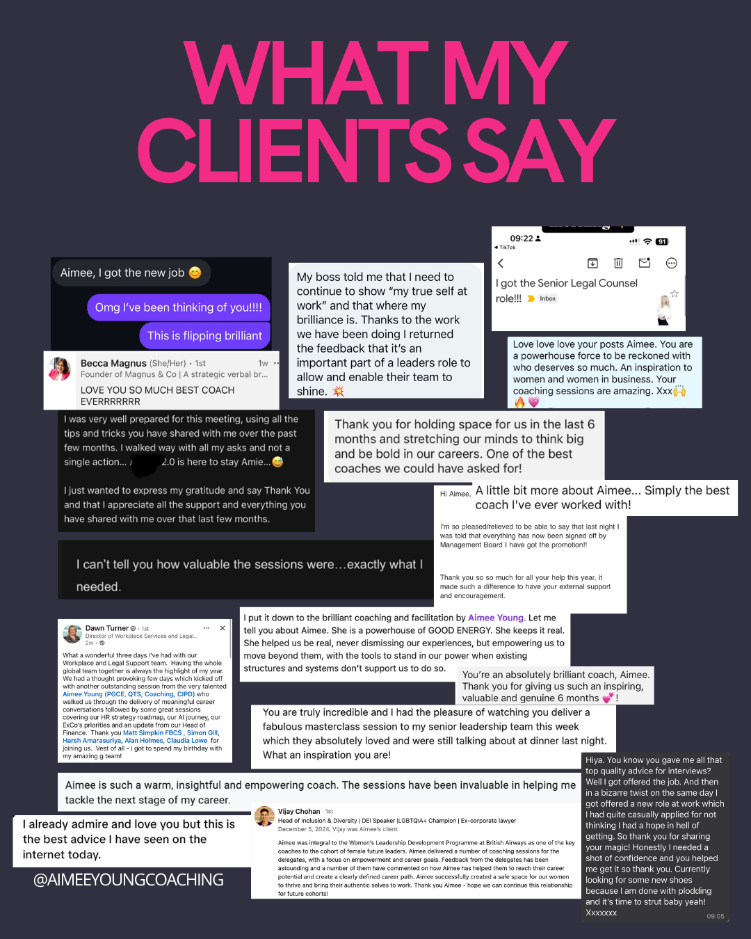 What my clients say